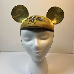 Disney 50th Anniversary Disneyland Resort Mickey Mouse Golden Ears Adult Size